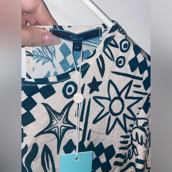 New! Shore Riviera Nautical Dress in Pacific Blues 🧿🌊 ⚓️ XS NWT! - Picture 6 of 11